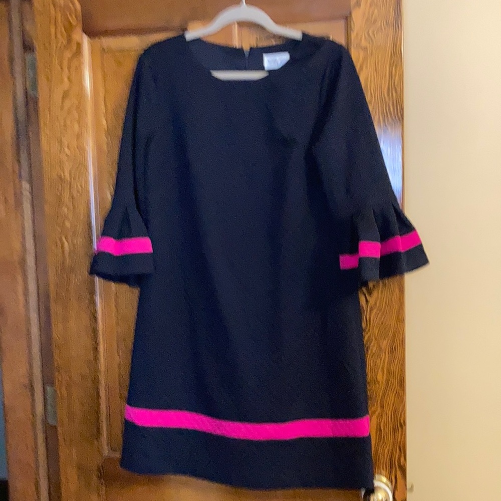 Mini navy hot pink dress